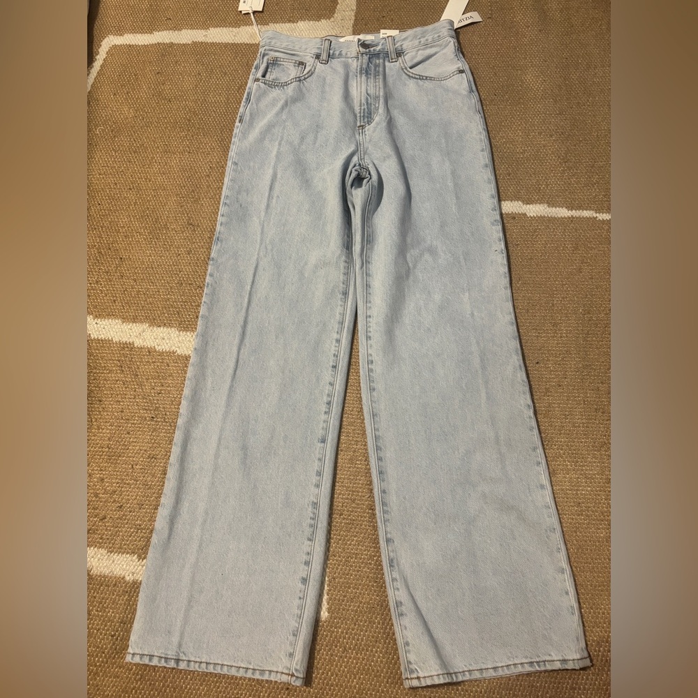 Denim Forum Light Wash Flare Jeans
